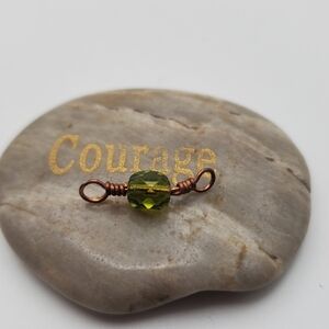 Green goosebump crystal necklace‎ pendant